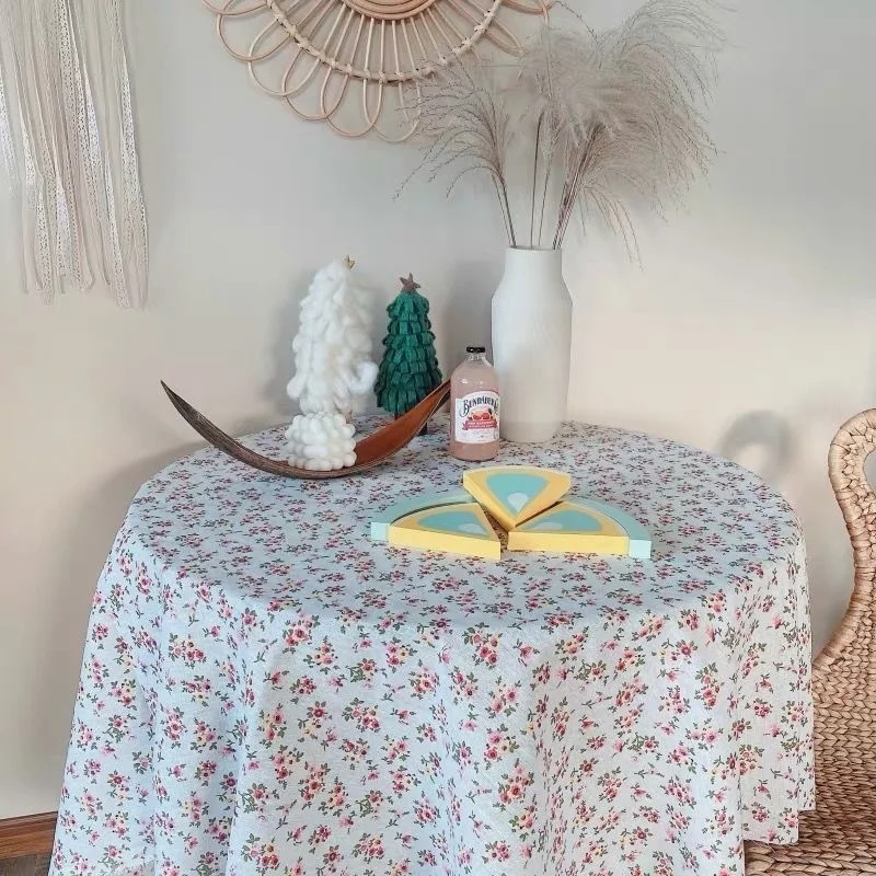 Кърпа за фотография Пикник с цветен модел, ins Домашна Подвесная Плат, Декорация на масата, Покривката за момиче във формата на сърце