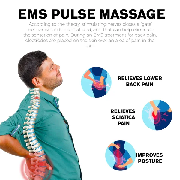 Ricpind EMS SwellReduce Детоксикационный Масажор за масажа на шийните прешлени, Помощ за облекчаване на болка в мускулите и отпускане на рамото