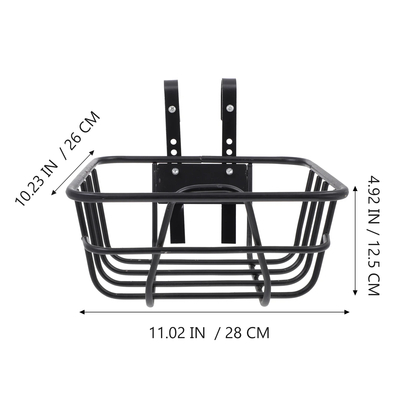 Велосипедна кошница от черен метал, мултифункционален хранилище за наем, Мултифункционален волан за колоездене, практичен детски