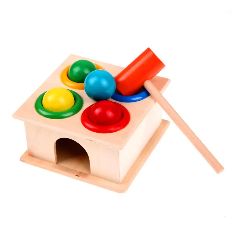 Детска Развитие на играчка, Дървена топка, Кутия с чук, Децата се Забавляват, играят в Хамстер, Ранното обучение, Пъзели Монтесори, Детски Рожден Ден