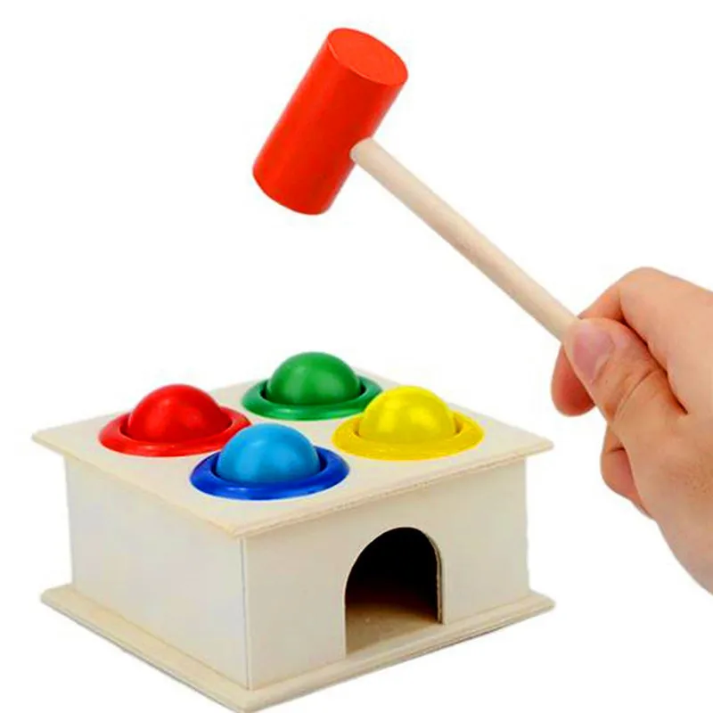 Детска Развитие на играчка, Дървена топка, Кутия с чук, Децата се Забавляват, играят в Хамстер, Ранното обучение, Пъзели Монтесори, Детски Рожден Ден