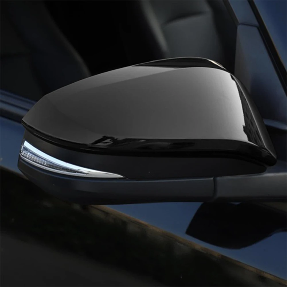 Черни капаци за огледала за обратно виждане, капак, страничните огледала, капака на отвора на огледала за Toyota 4Runner RAV4 Highlander