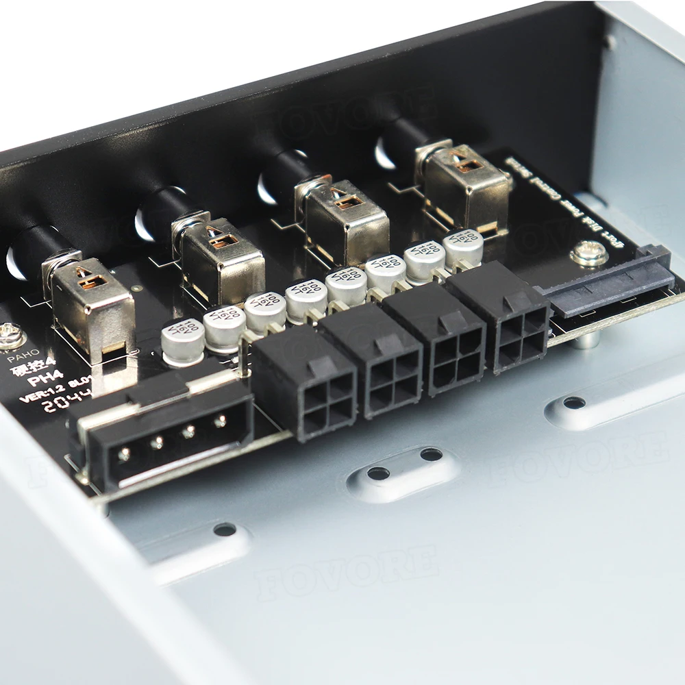 Ефективно управление на до 4 твърди диска SATA с ключа за захранване на твърдия диск за 2,5/3,5-инчови твърди дискове SATA/SSD
