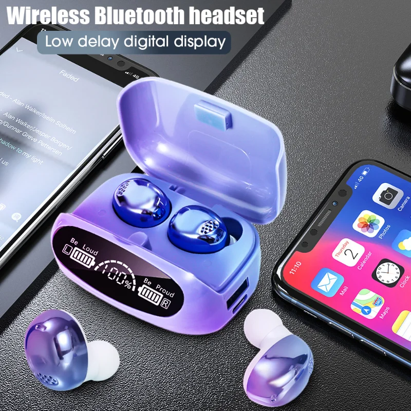 M32 Безжични Стерео Bluetooth Слушалки с Докосване Шумопотискане Водоустойчиви слушалки в ушите с микрофон HIFI Спортни слушалки