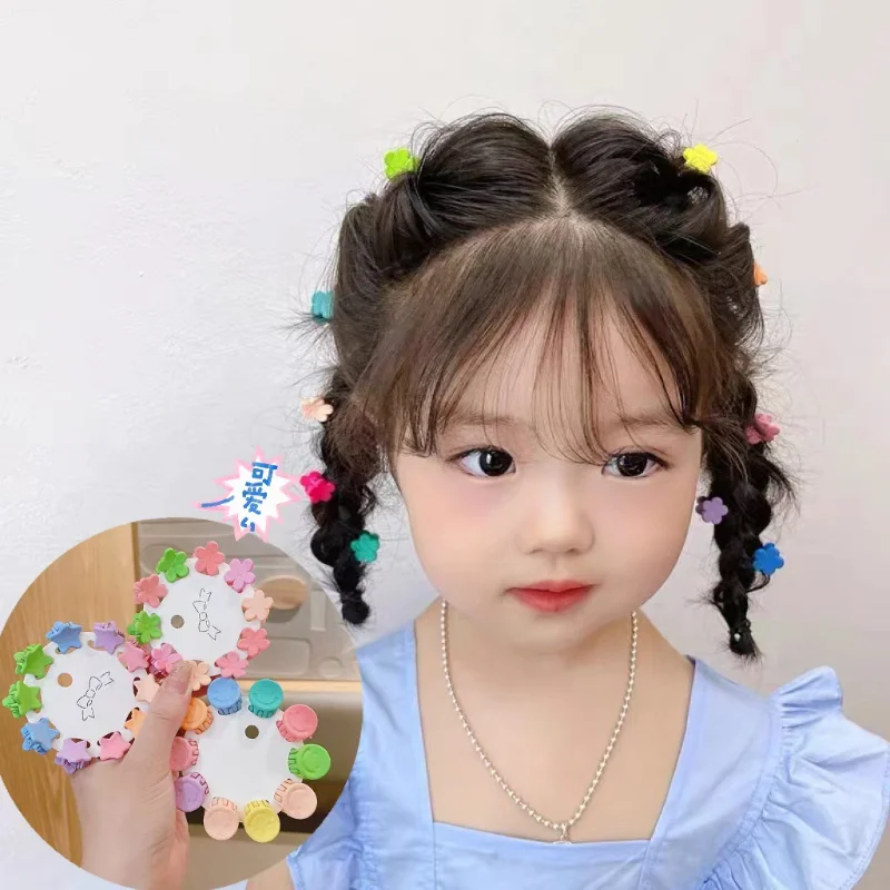 10 бр./компл. Мини-нокът за коса за малки момичета цвят карамел, корейски Модерен нокът за коса за малки момичета, инструмент за декорация, Аксесоари за коса Kawaii