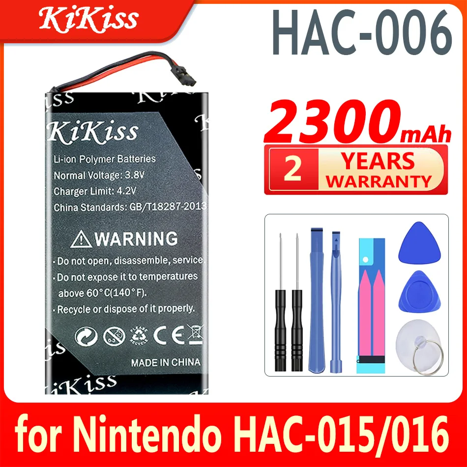 KiKiss 2300 mah HAC-006 HAC006 Батерия за Nintendo Switch HAC 006 HAC-015 HAC-016 HAC-A-JCL-C0 HAC-A-JCR-C0 Прекъсвач NS Joy-Против