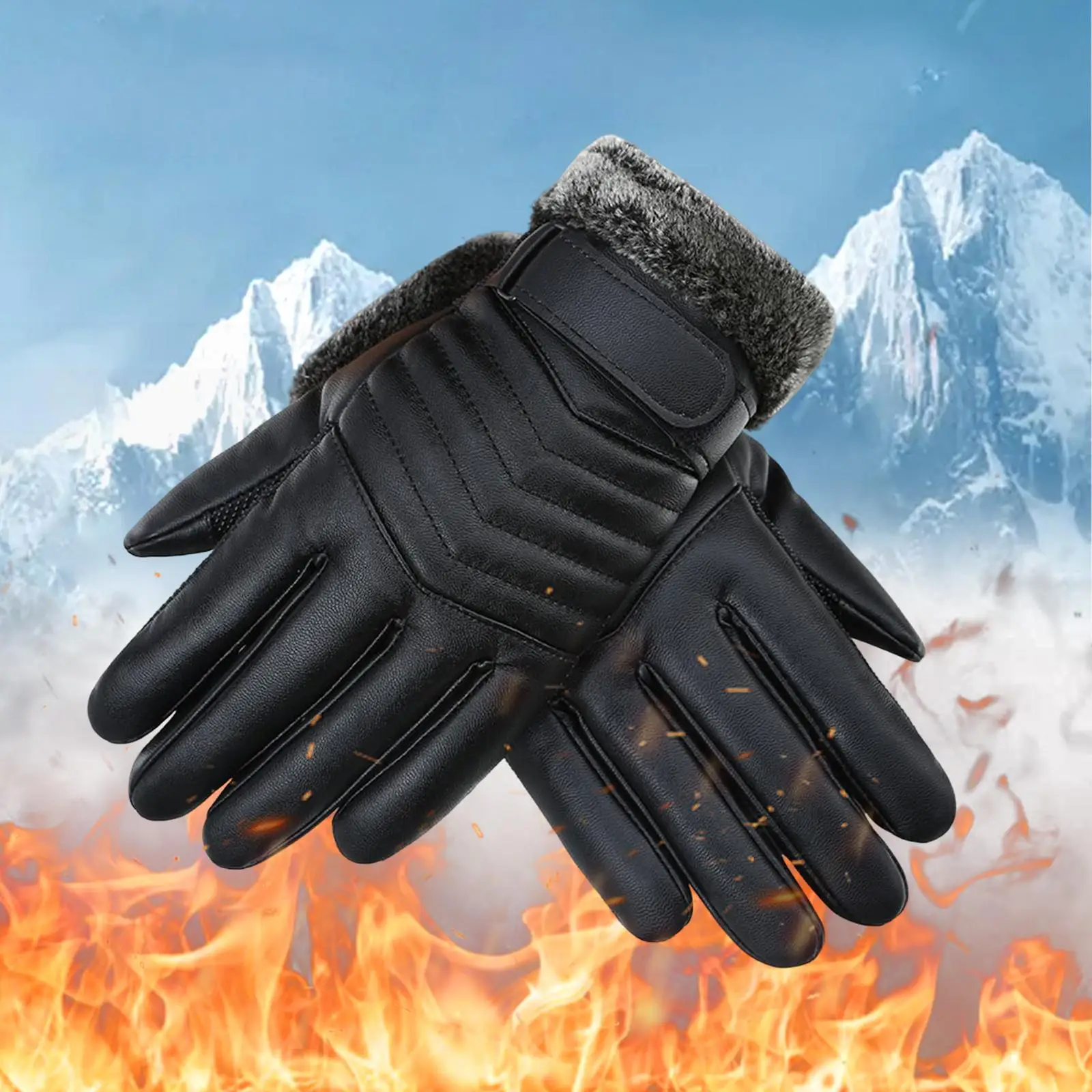 Зимни ръкавици, непромокаеми ръкавици, сензорен екран, нескользящие, удобни,