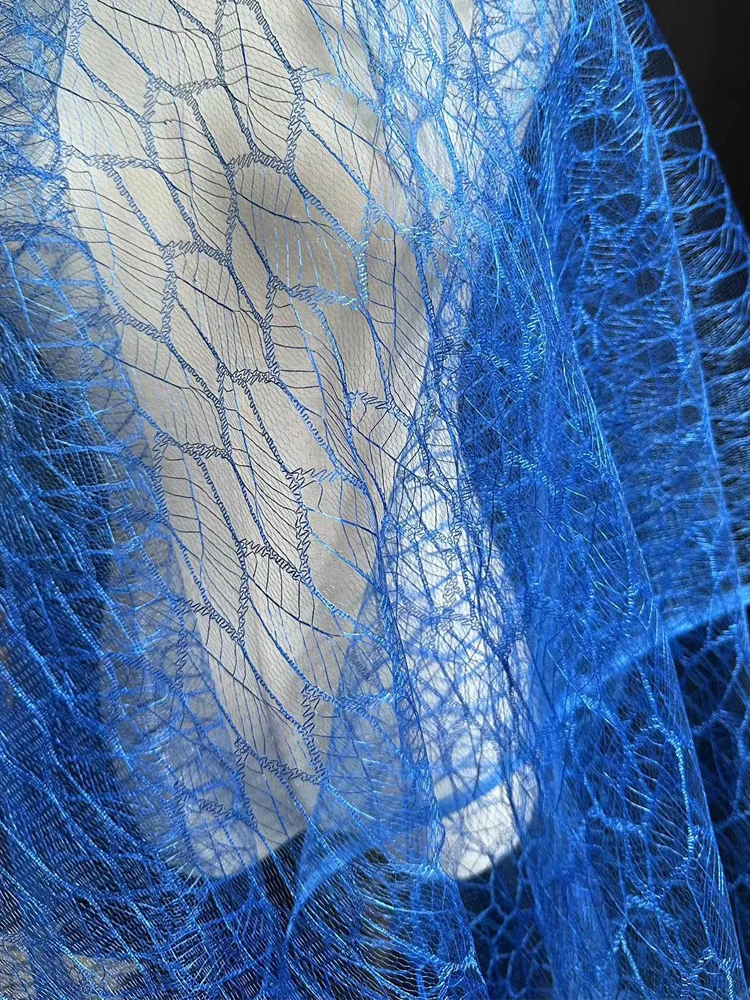 3D Mesh fabric Кленов лист Дантелено Сватбена рокля Живописна фона на Дизайнерски Модерен материал Плат, Шивашки собствените си ръце, За квадратни метра