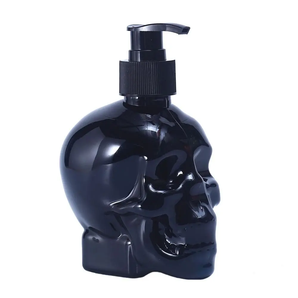 1 бр. Диспенсер за течен сапун Black Edition с черепа на дезинфектант за ръце, шампоан, лосион, бутилка с пищност, Аксесоари за съхранение в банята в готически стил