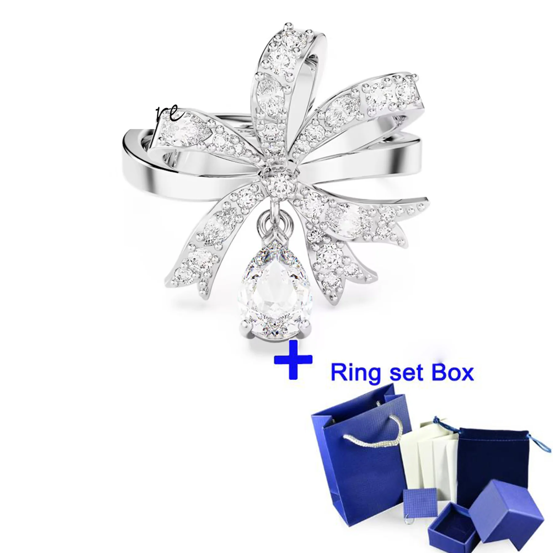 Женски пръстен от сребро 925 проба с монокристаллом, цветни Аксесоари, Луксозна Романтична Подарък кутия с безплатна доставка, Нова