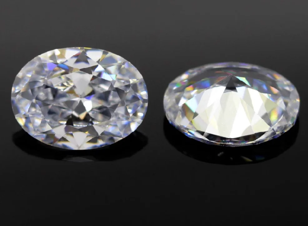 Z151-Z175 Яйцевидный циркон цирконий гол камък овална пръстен повърхност на имитация на бижута с диаманти основният камък ZZ