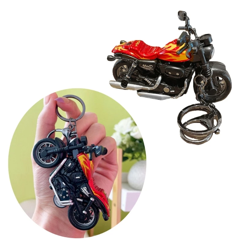 Ключодържател с кръгла катарама, метална цветна Cartoony плъзгащи ключодържател за мотоциклет, ключодържател, чанта за детски играчки, окачване за жени