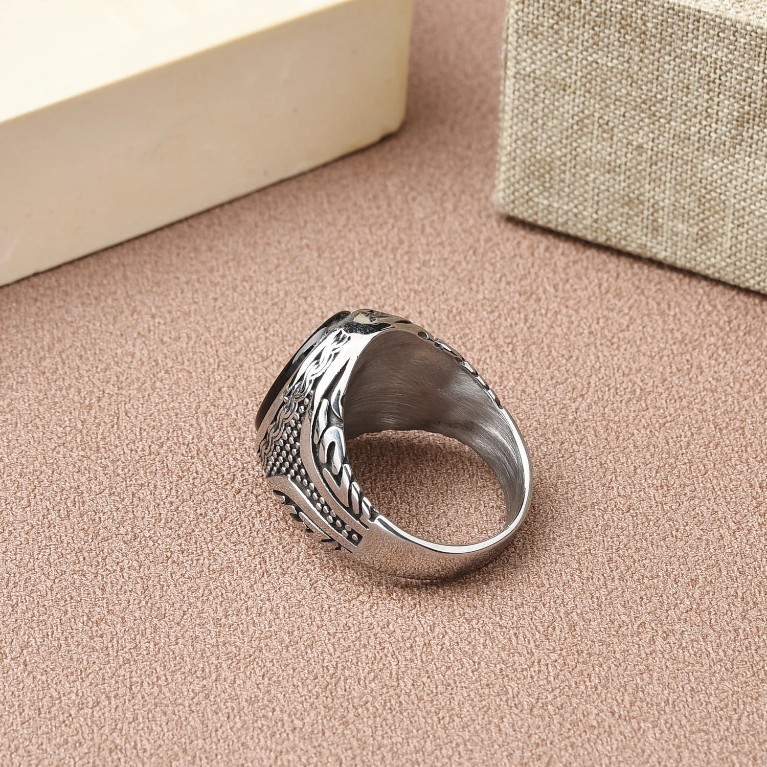 Мъжки/дамски пръстени от неръждаема/титанов стомана 316l, Класически модни бижута Високо качество