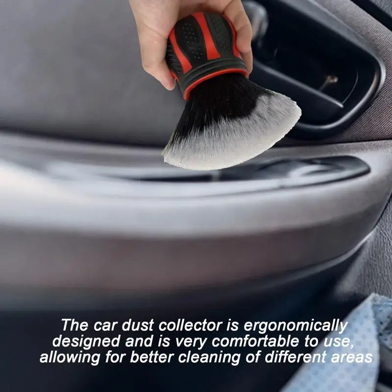 Дължината на четка за измиване на автомобила извити супер четка Ергономични мини четка за автоматично премахване на прах за детайлите в интериора на автомобила