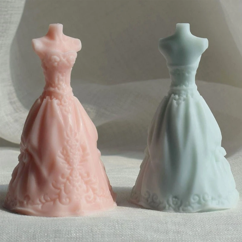 Сватбена рокля на принцеса, Силиконова форма, форми за свещи 