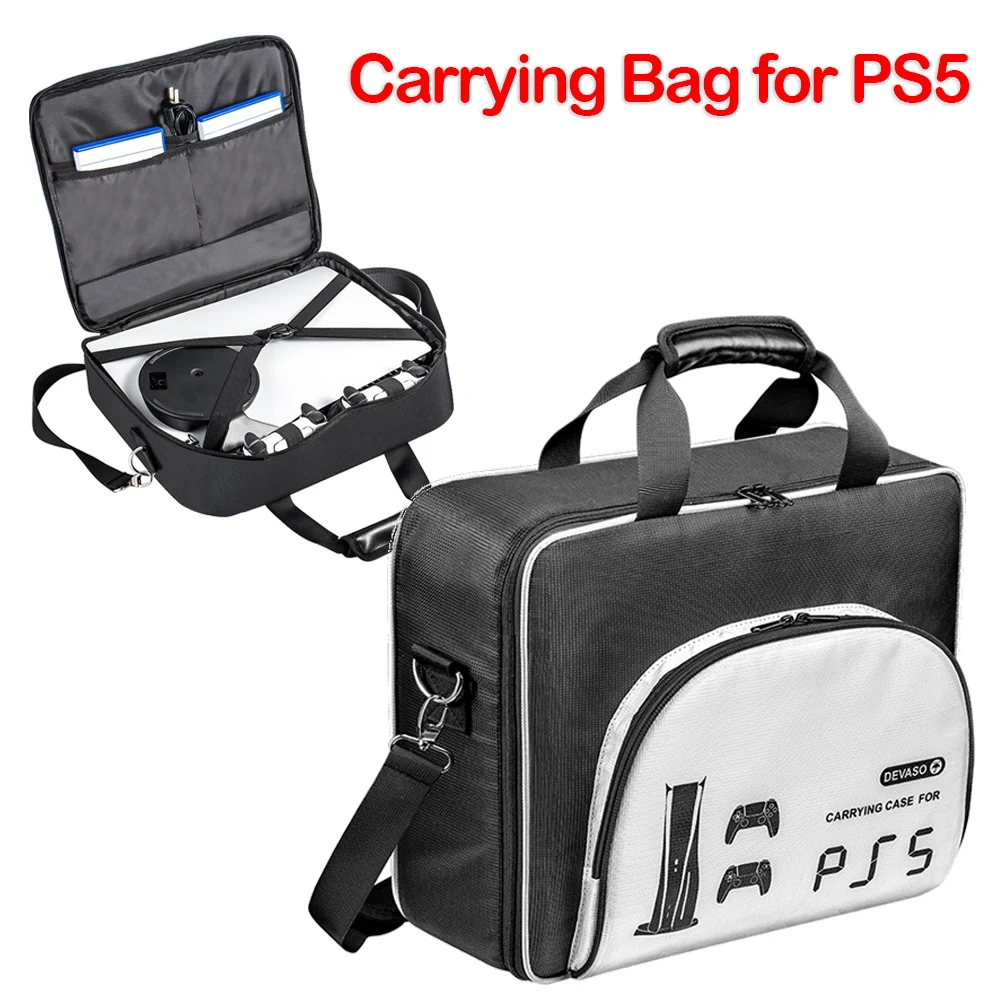 Чанта за съхранение, по-голямата голям пътна чанта-органайзер, преносима чанта за съхранение, износостойкая, устойчиво на надраскване за PS5