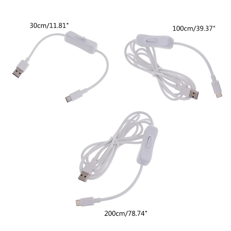 Здрав бял USB кабел TypeC с бързо зареждане и бърз пренос на данни на Едро