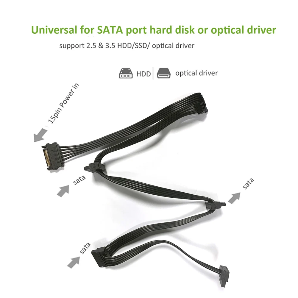 Твърд диск SATA 1-5 SATA, Газа захранване, кабел, адаптер, кабел за освобождаването на PC