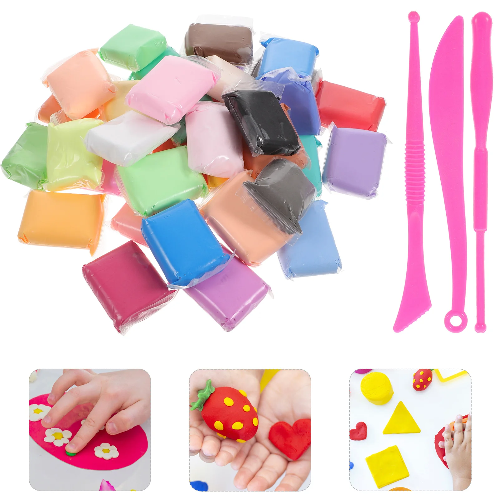 Комплект детска глина За моделиране на Въздушно-суха детска Развивающей Играчки САМ Crafts Цветен Полимер