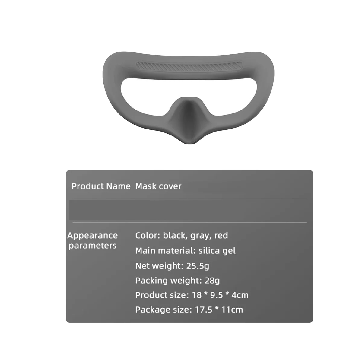 За DJI Avata зареден очила 2 Маска за очи Силиконов защитен калъф Превръзка на главата Каишка за DJI Avata G2 Аксесоари за очила за виртуална реалност-сив