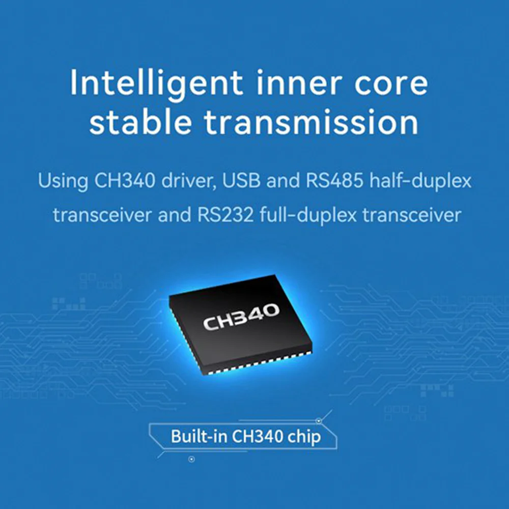 Промишлен конвертор USB към RS232 RS485, Защита от опаковката, Съвместимост с преобразувател RS485, в Стандартния RS-485 Версия на V2.0