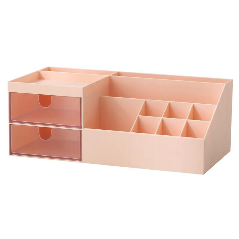 Настолна кутия за съхранение на козметика Прахоустойчив Рафтове за съхранение на червило Настолна кутия Домакински Пластмасова кутия за организиране на