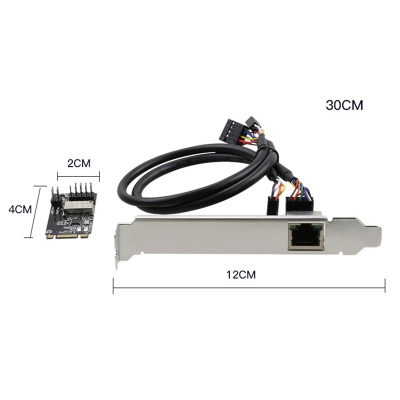 1 комплект Mini PCI-E за гигабитова мрежова карта RTL8111H, адаптер PCI Express мрежовата карта Mini PCI-E