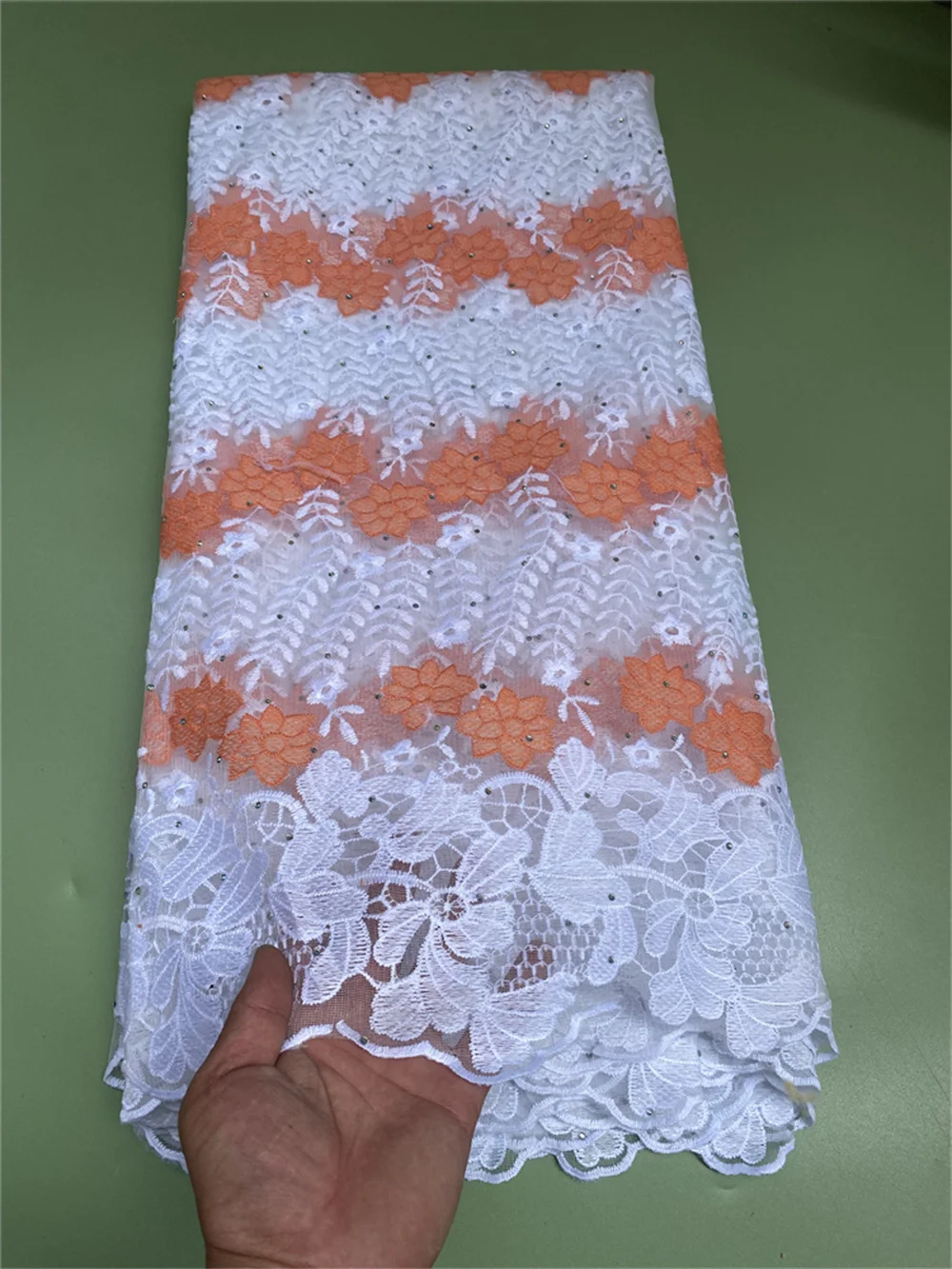 Африканска тюлевая лейси плат за шиене със собствените си ръце, френското тюлевое дантела, високо качество, на 5 ярда