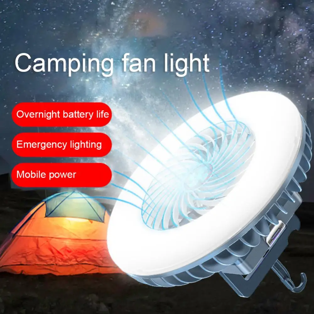 Лека нощ Външна спасителна лампа Тих Невидим вентилатор за Лаптоп външен вентилатор за Директна Доставка на Фен Палатка USB Лампа, Акумулаторна батерия