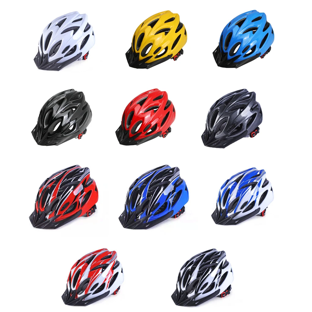 Лесно регулируема велосипеден шлем - удароустойчива Удобна подплата за мъже Лек, Без натиск върху врата Черно червено
