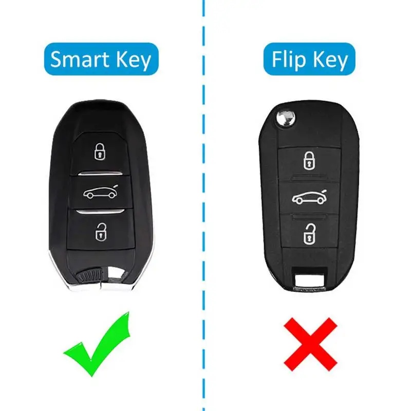 Калъф За дистанционно на ключа на Автомобила Peugeots 508 2019-2020 3008 5008 2017-2019 C3 C4 C5 DS4 DS3 DS5 DS7 С Веригата за ключове