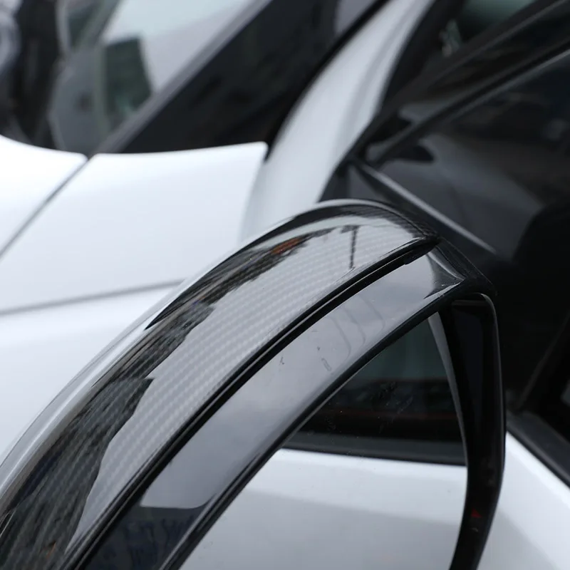 2 елемента Карбоновое влакна Стил ABS Пластмаса Странично Огледало за обратно виждане Капак Накладки За Land Rover Discovery и Range Rover Sport Velar EVOQUE